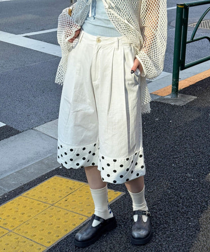 CIAOPANIC 2-Way Roll-Up Wide Half Pants - Image 6