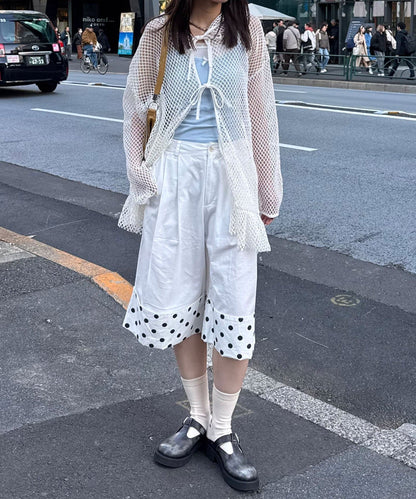 CIAOPANIC 2-Way Roll-Up Wide Half Pants - Image 9