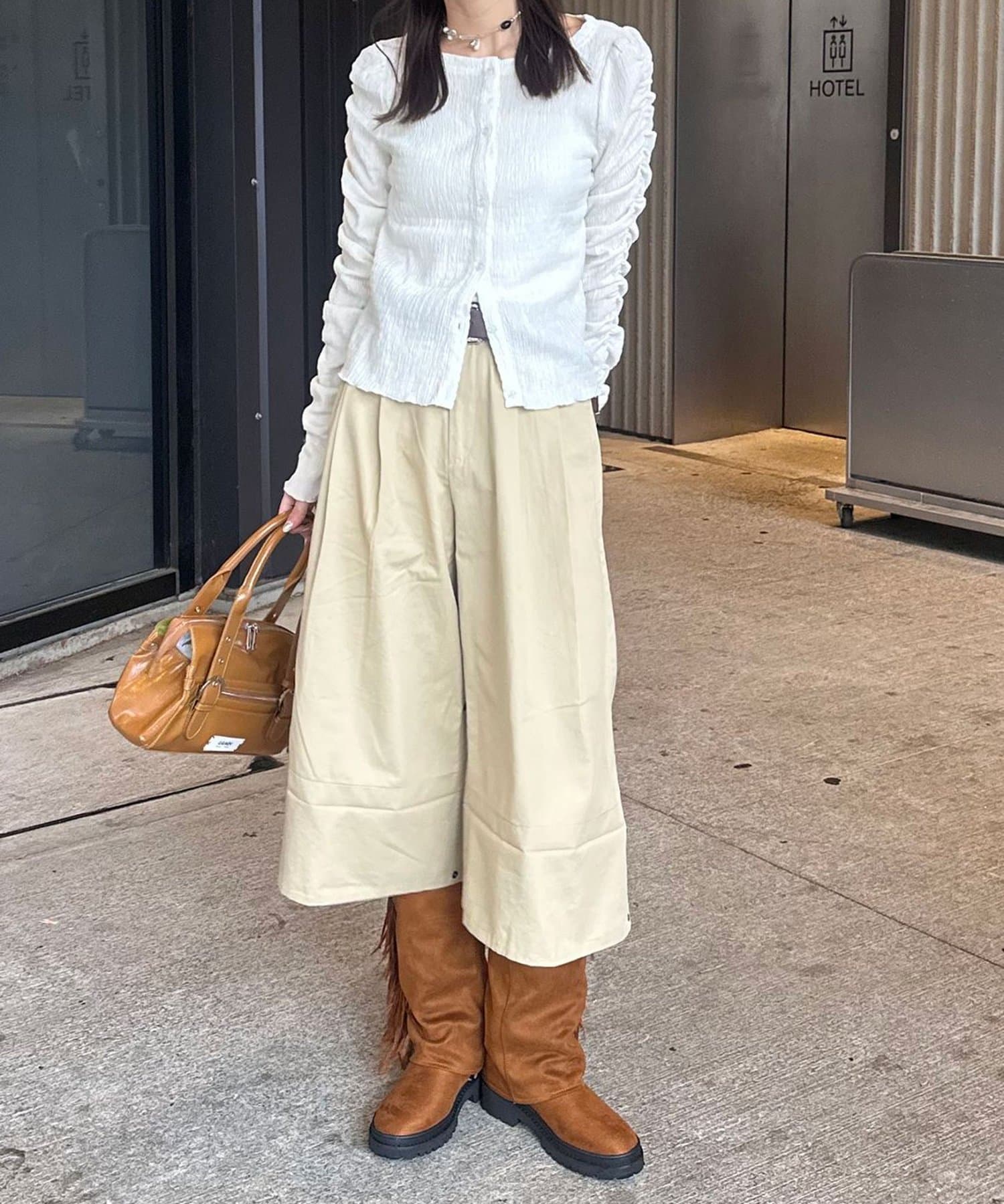 CIAOPANIC 2-Way Roll-Up Wide Half Pants - Image 17