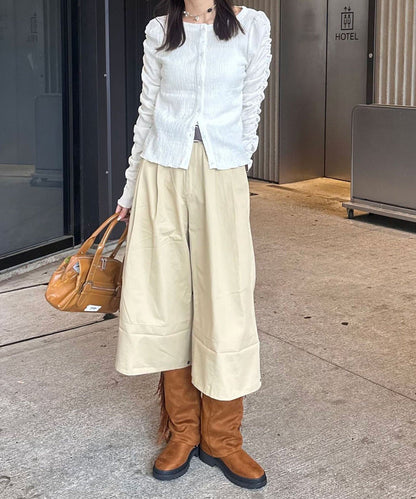 CIAOPANIC 2-Way Roll-Up Wide Half Pants - Image 17
