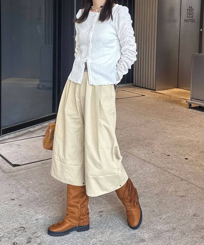 CIAOPANIC 2-Way Roll-Up Wide Half Pants - Image 18