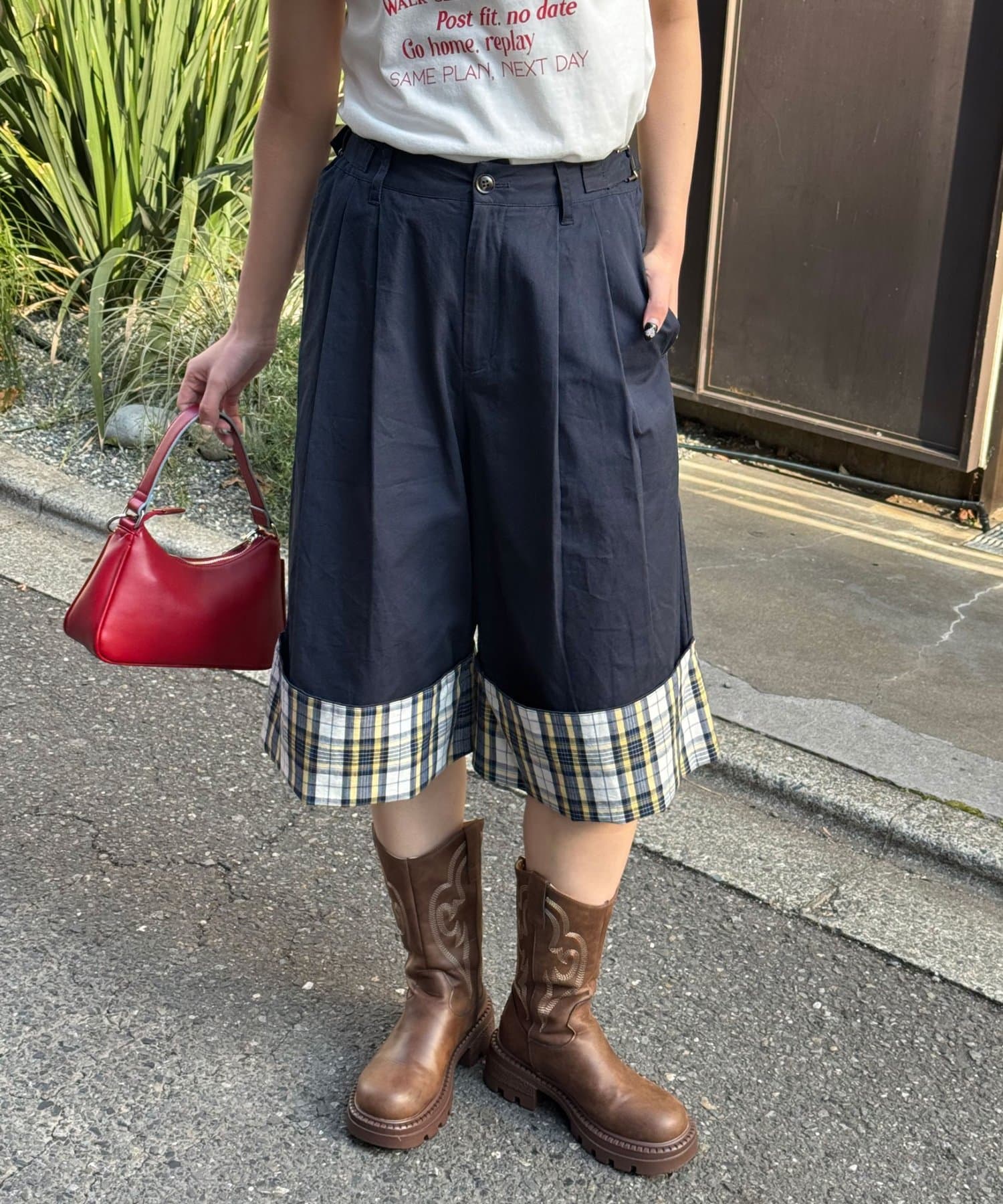 CIAOPANIC 2-Way Roll-Up Wide Half Pants - Image 22