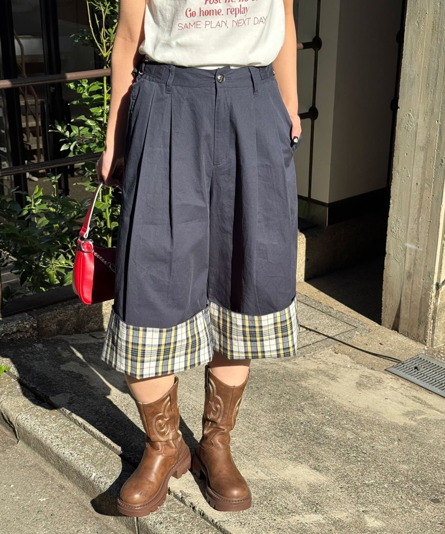CIAOPANIC 2-Way Roll-Up Wide Half Pants - Image 23