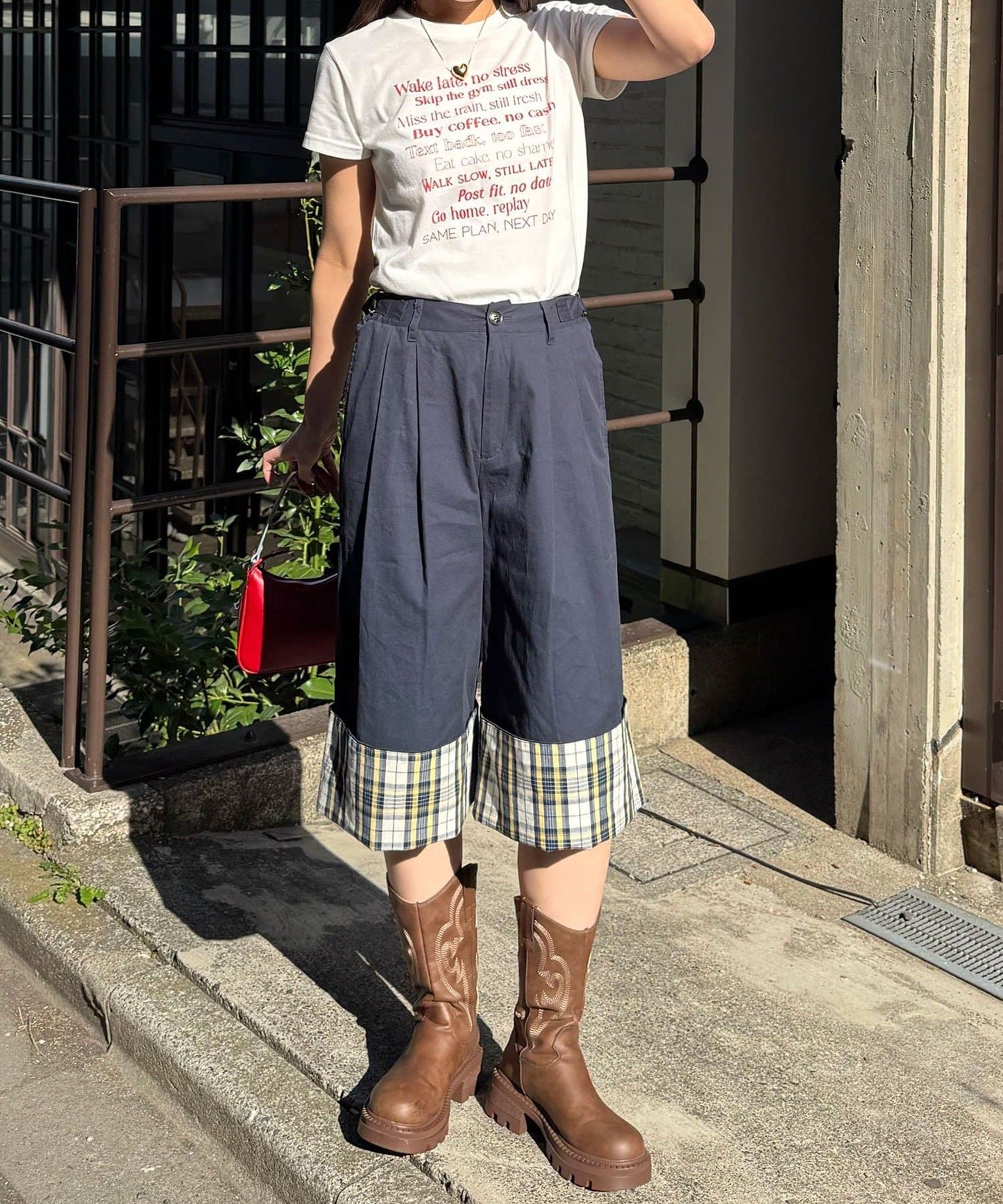 CIAOPANIC 2-Way Roll-Up Wide Half Pants - Image 26