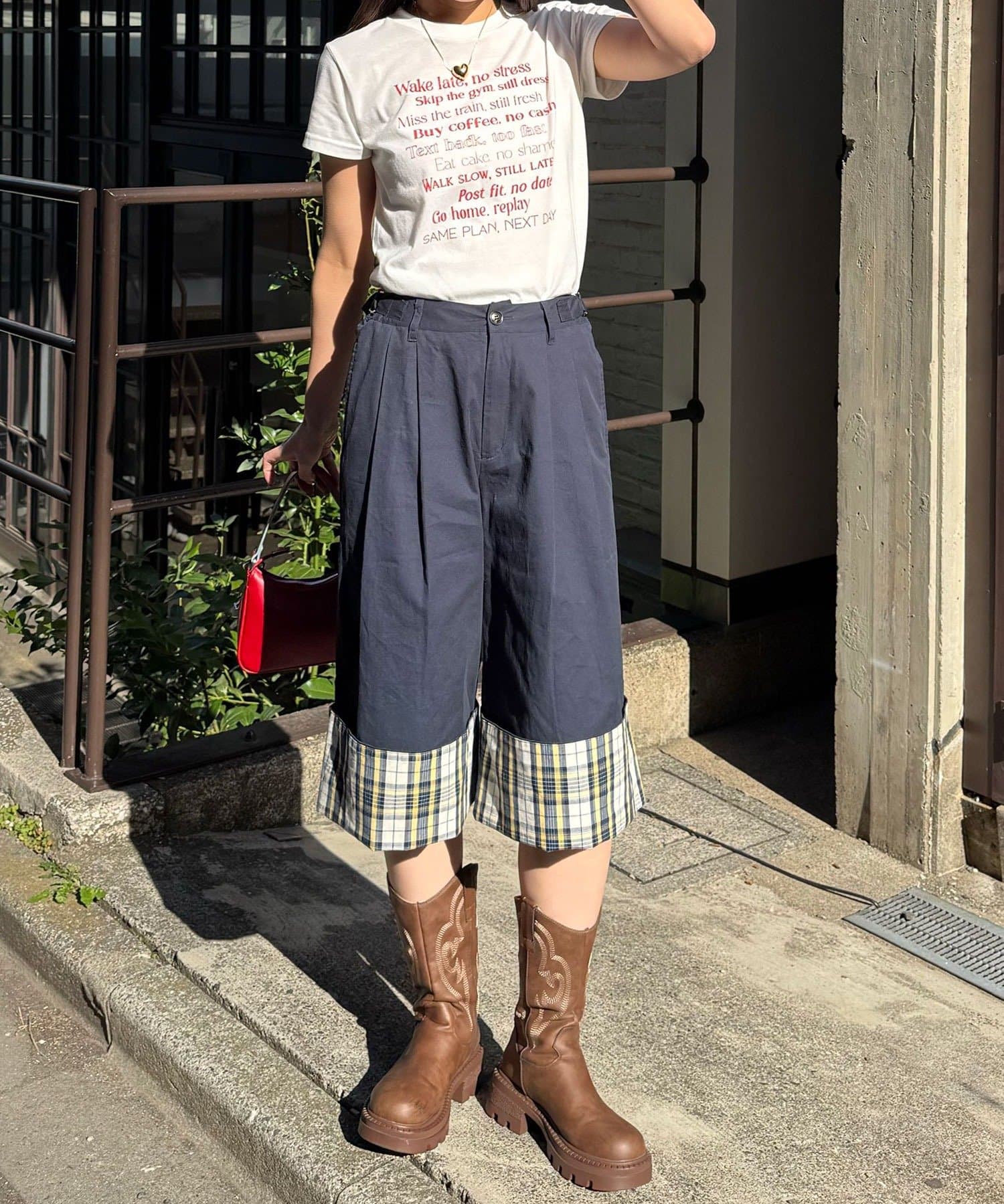 CIAOPANIC 2-Way Roll-Up Wide Half Pants - Image 26