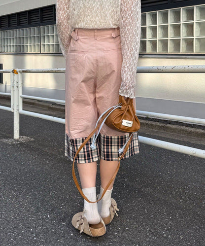 CIAOPANIC 2-Way Roll-Up Wide Half Pants - Image 35