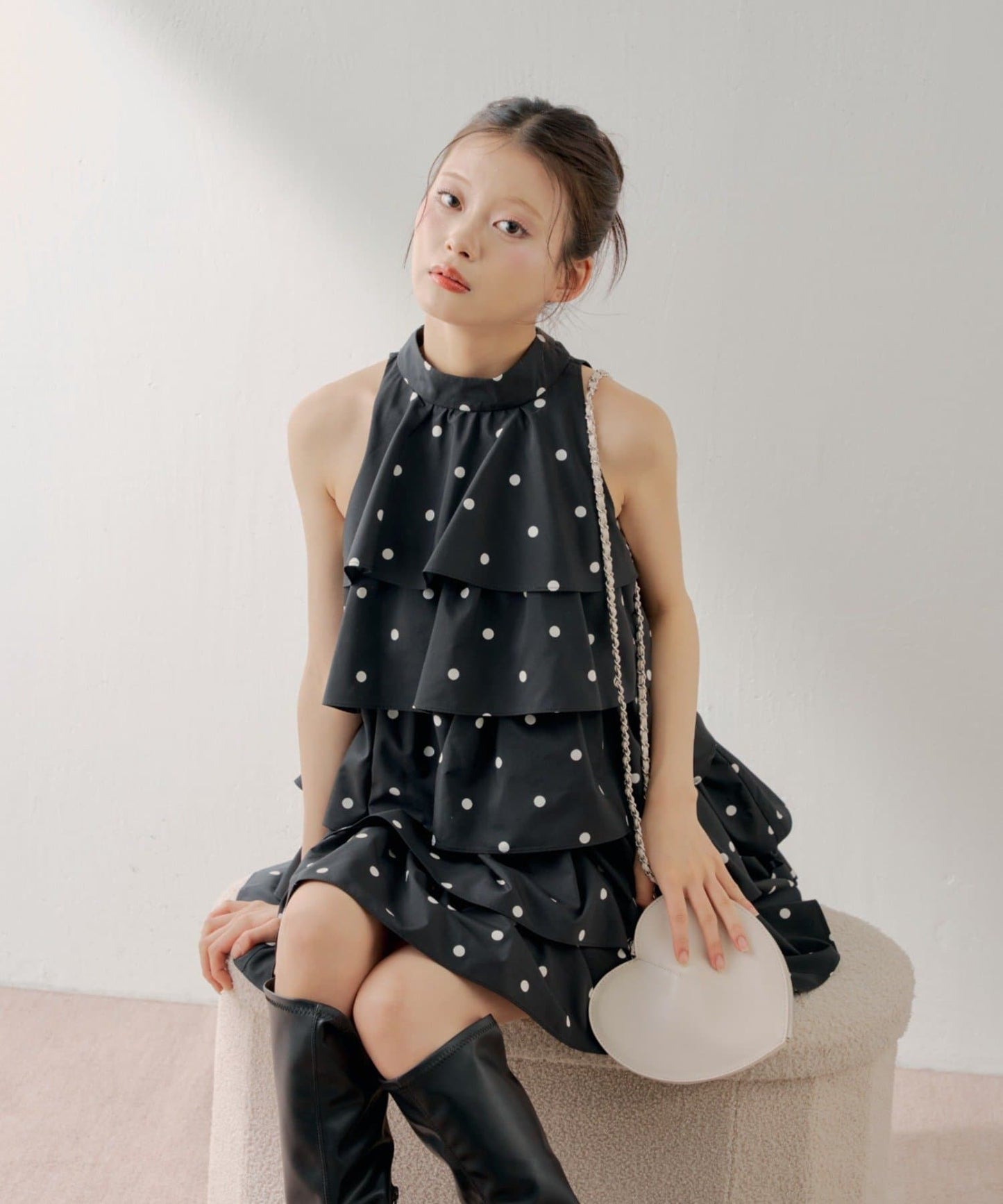 [Set Fair Item #7] CHICO ribbon tiered mini dress - Image 19