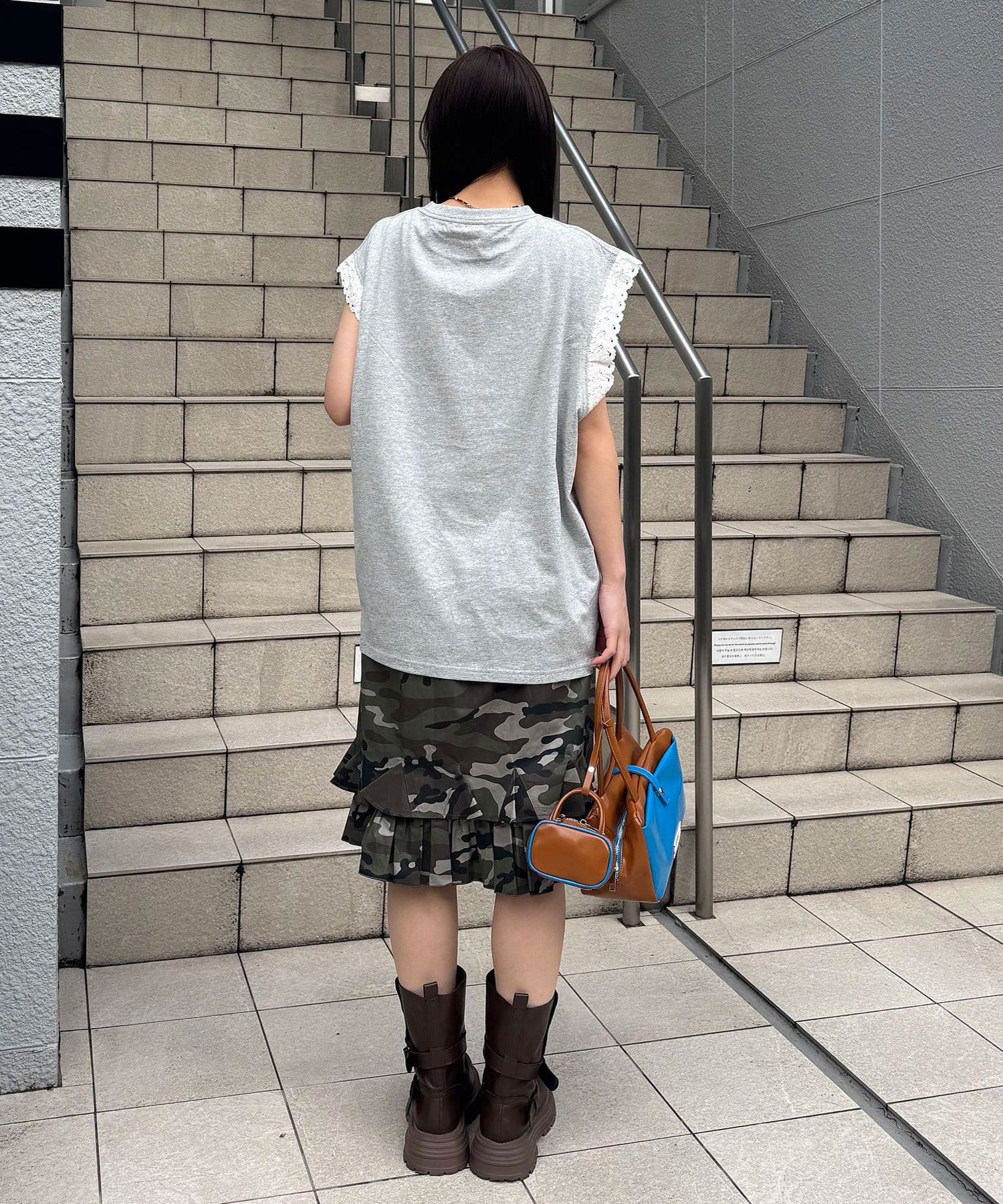 CIAOPANIC 荷葉邊下擺中長裙 - Image 15