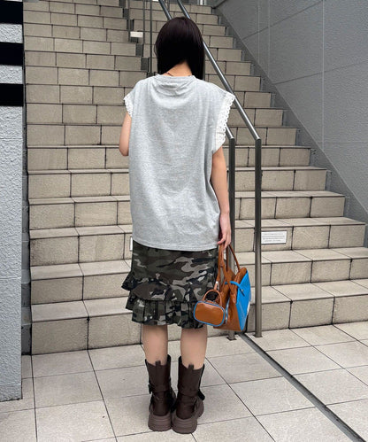 CIAOPANIC 荷葉邊下擺中長裙 - Image 15