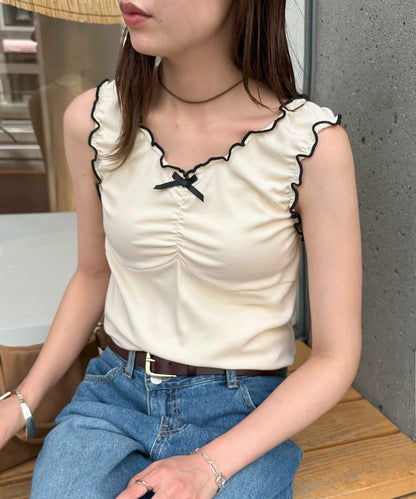 umm. by Discoat Mellow front ribbon tank - Image 26