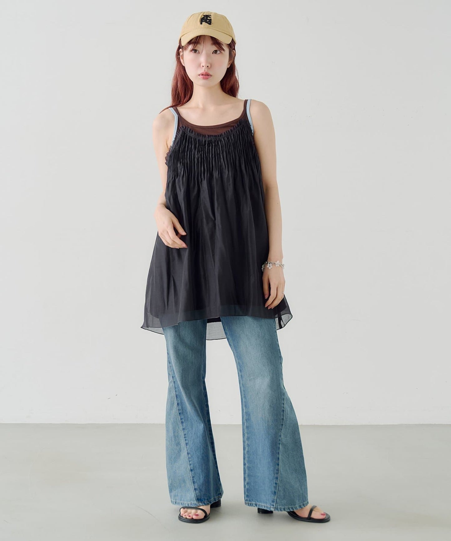 Kastane Pleated sheer Mini Dress - Image 12