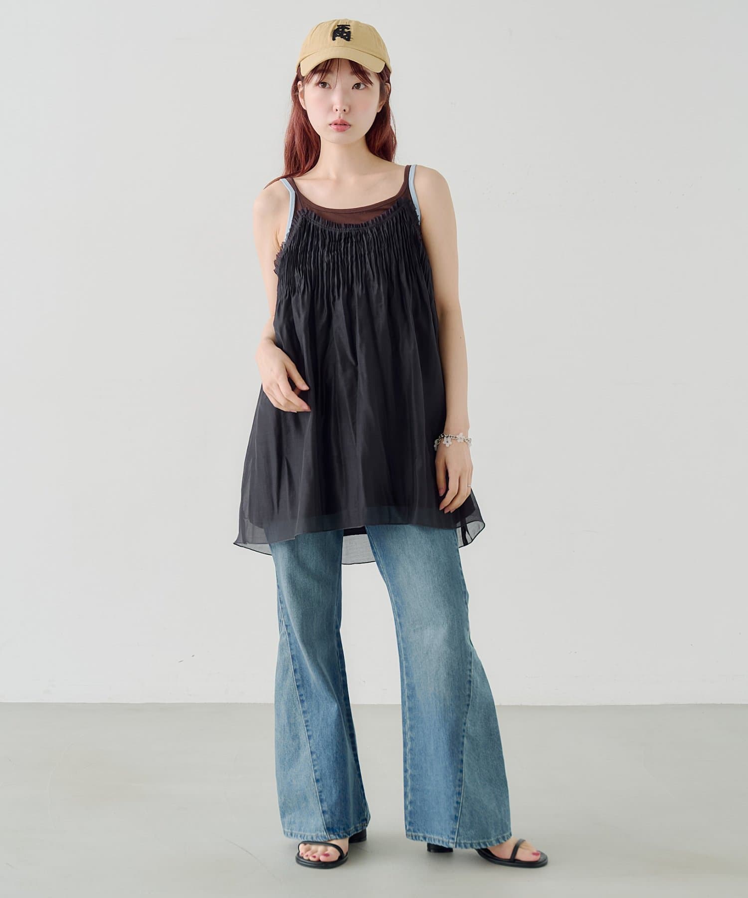 Kastane Pleated sheer Mini Dress - Image 12