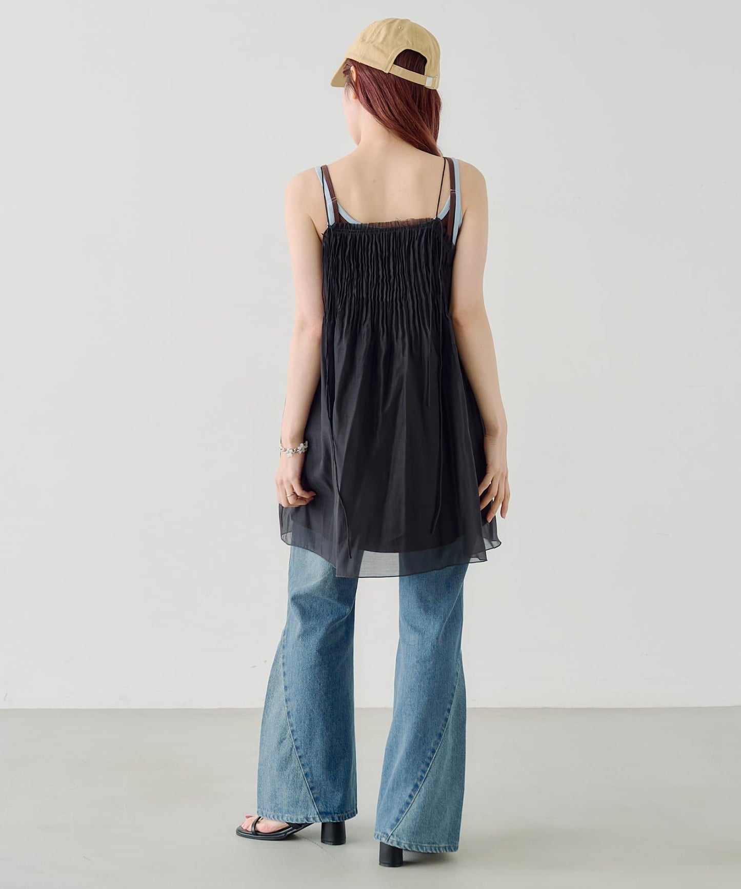 Kastane Pleated sheer Mini Dress - Image 13