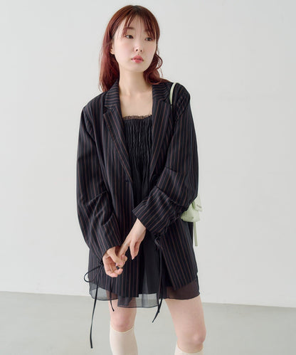 Kastane Pleated sheer Mini Dress - Image 14
