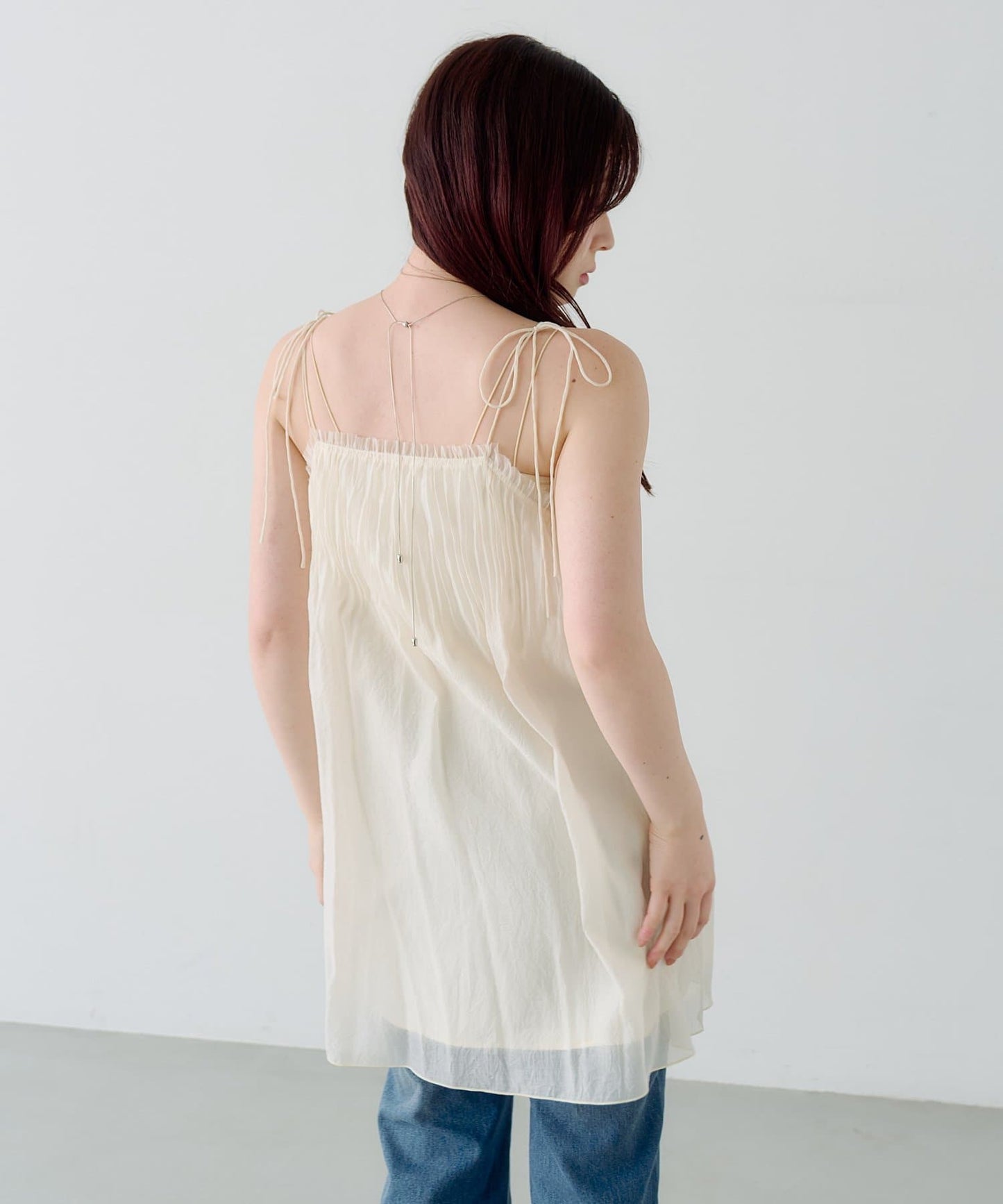 Kastane Pleated sheer Mini Dress - Image 20