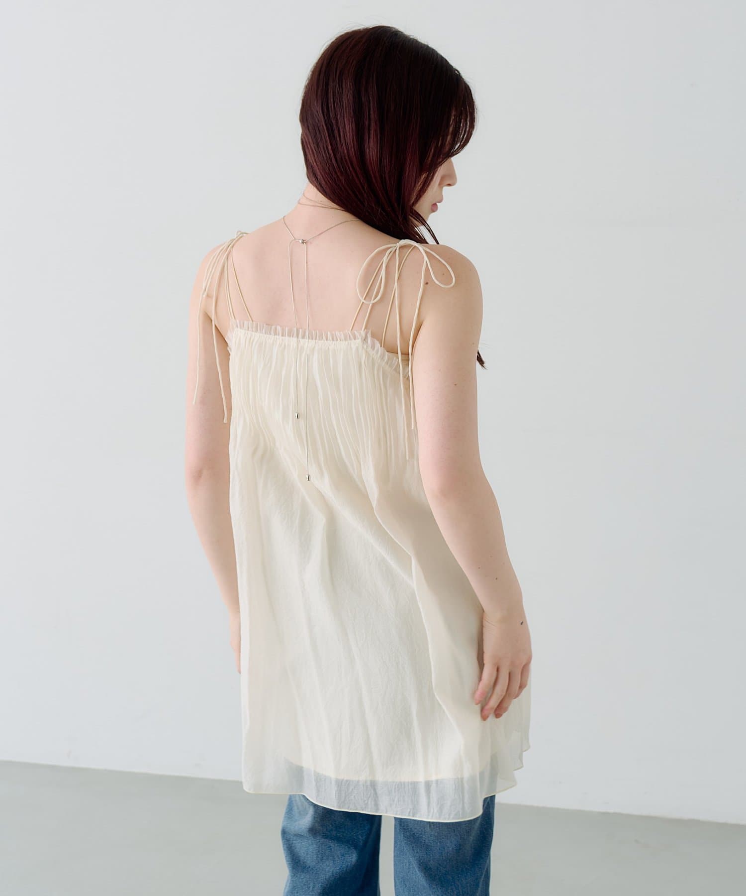 Kastane Pleated sheer Mini Dress - Image 20