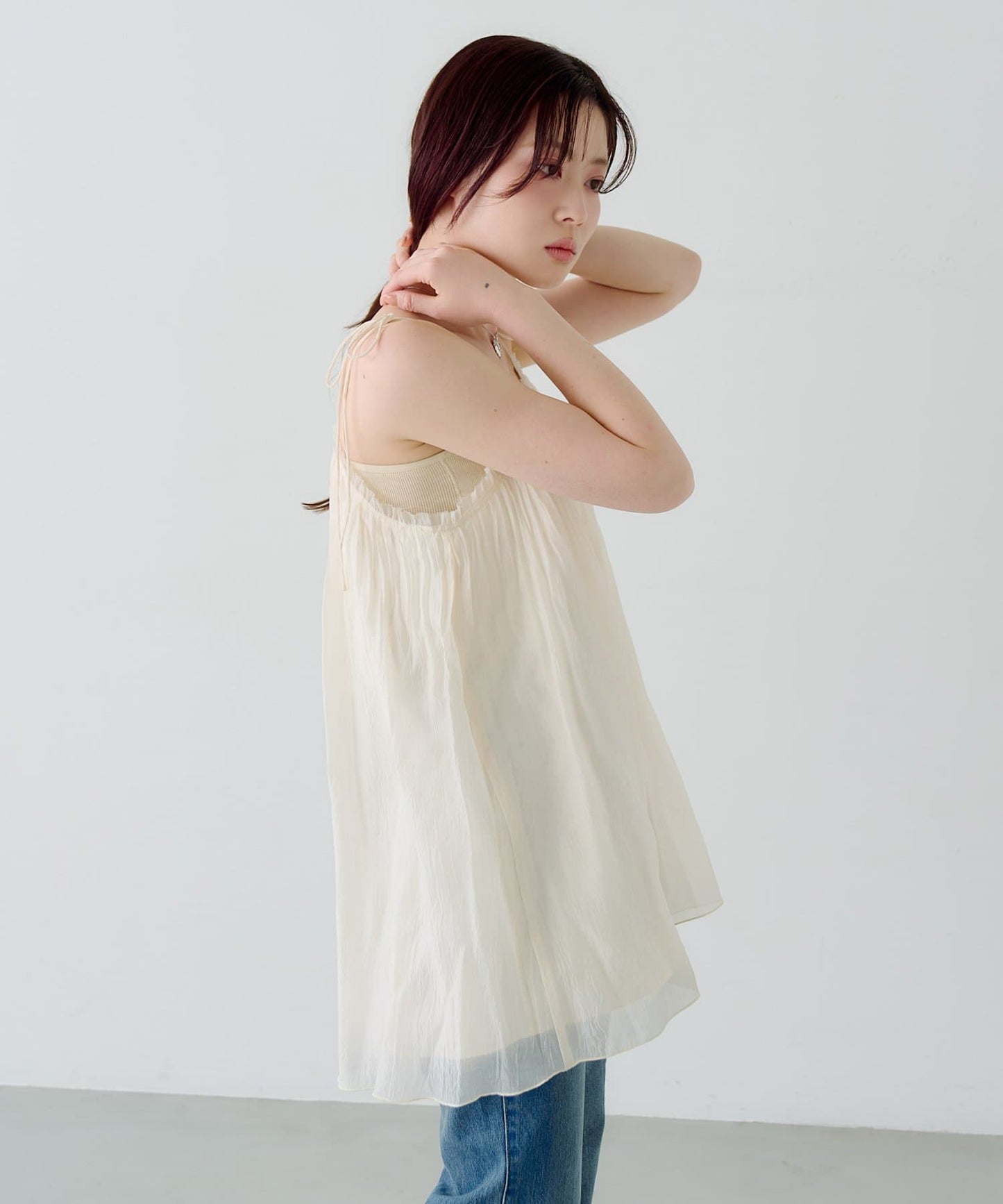 Kastane Pleated sheer Mini Dress - Image 21