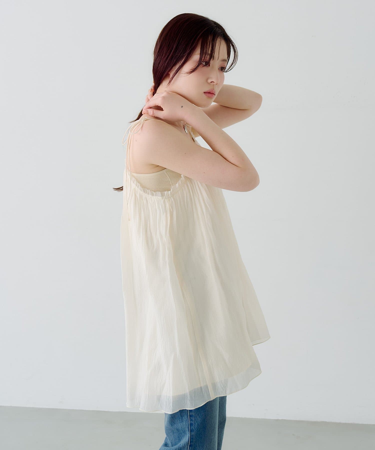 Kastane Pleated sheer Mini Dress - Image 21