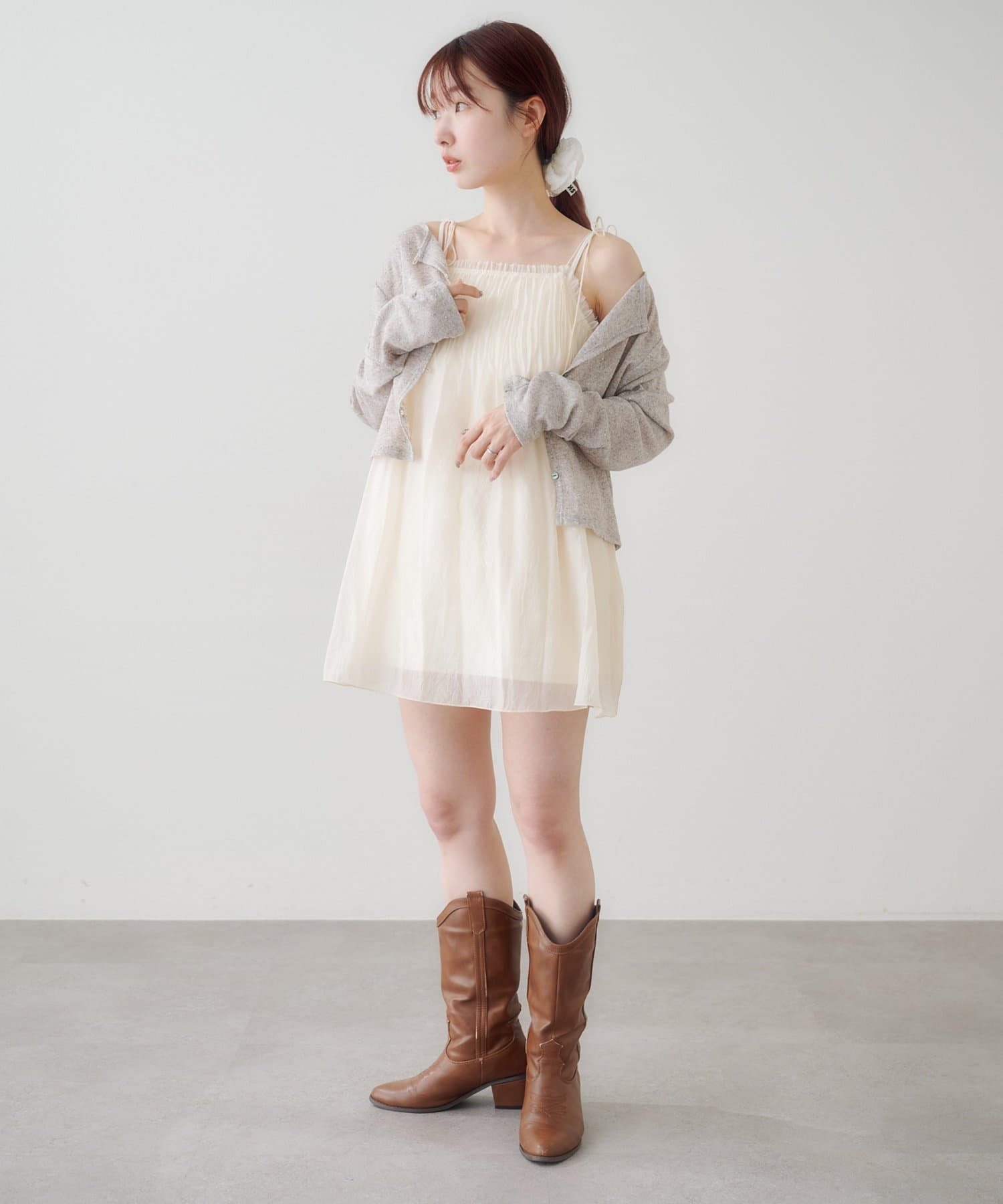 Kastane Pleated sheer Mini Dress - Image 27