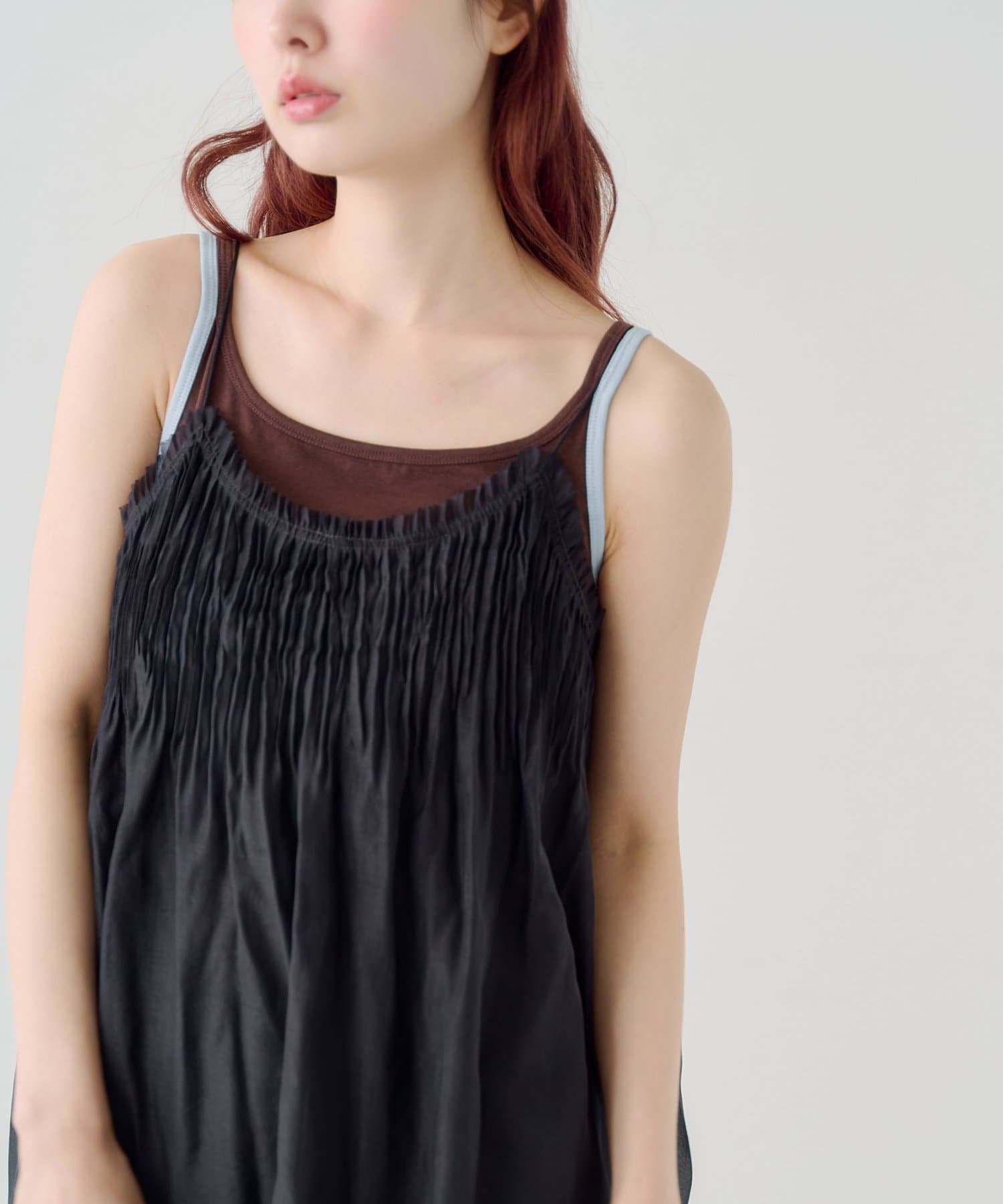 Kastane Pleated sheer Mini Dress - Image 8