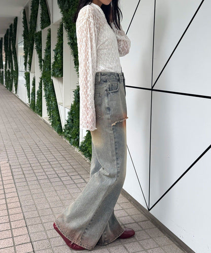 CIAOPANIC 2-Way Lace Polo 長袖 Top - Image 9