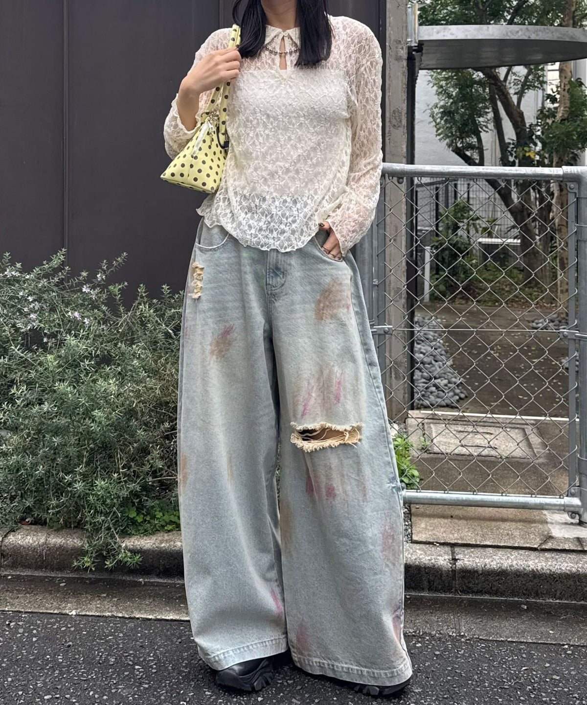 CIAOPANIC 2-Way Lace Polo 長袖 Top - Image 18