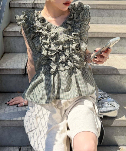 w closet Frilly sleeveless blouse - Image 3