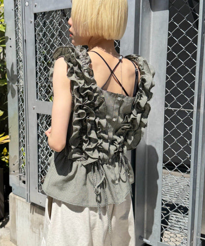 w closet Frilly sleeveless blouse - Image 20