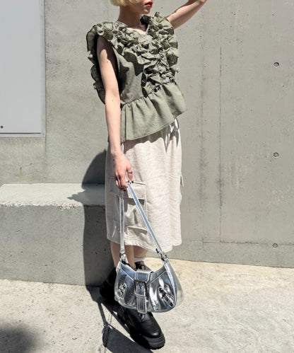 w closet Frilly sleeveless blouse - Image 24