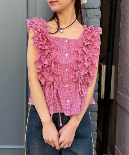 w closet Frilly sleeveless blouse - Image 6