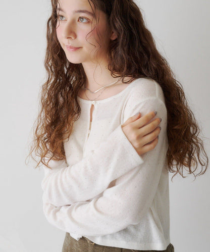 Kastane 水鑽針織Sheer Top - Image 2