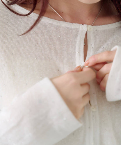 Kastane 水鑽針織Sheer Top - Image 14