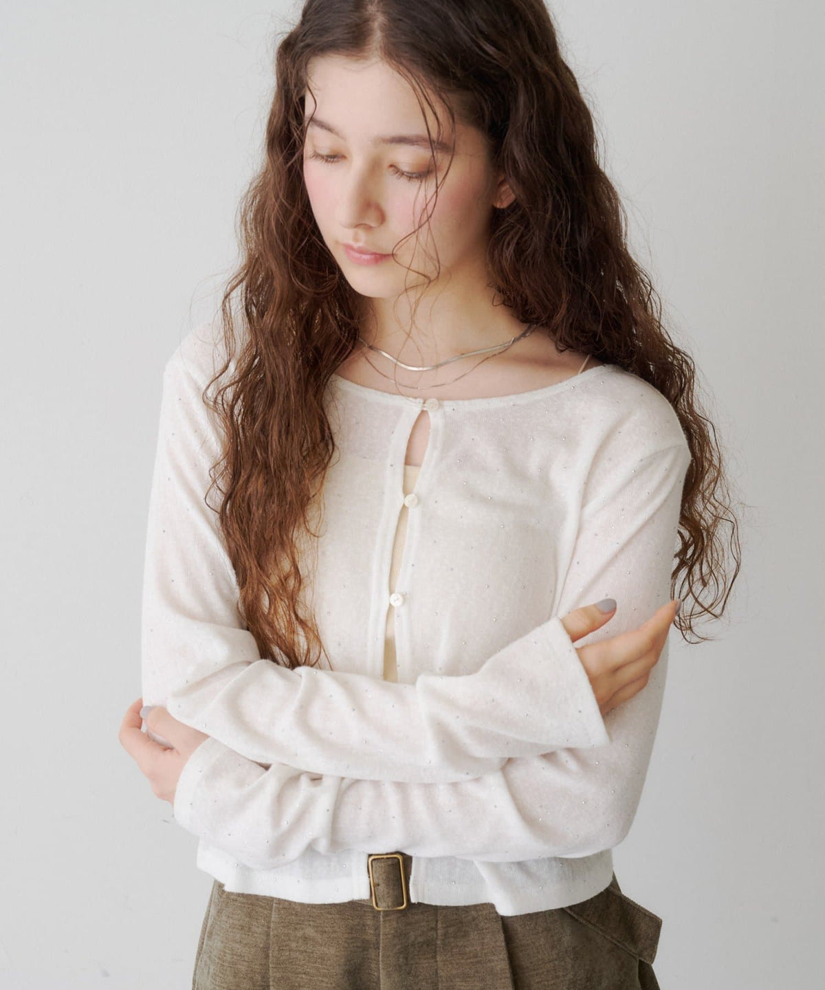 Kastane 水鑽針織Sheer Top - Image 5