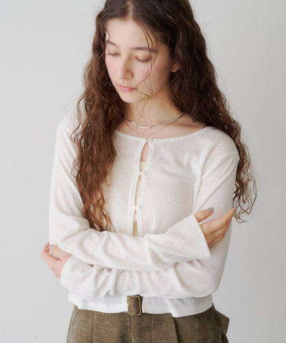 Kastane 水鑽針織Sheer Top - Image 5