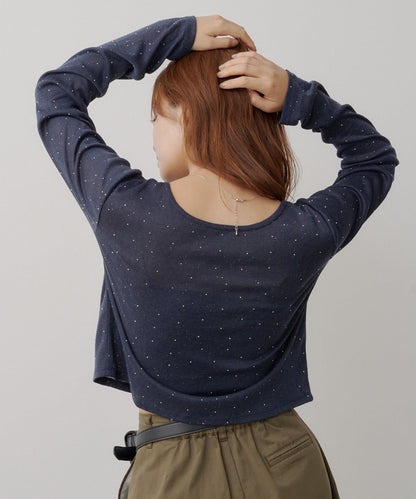 Kastane 水鑽針織Sheer Top - Image 32