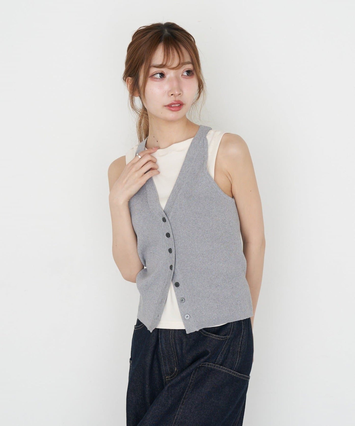 RAY CASSIN 羅紋 Vest - Image 1