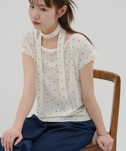 umm. By Discaot 波點Top with choker - Image 14