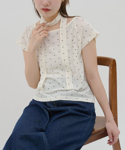 umm. By Discaot 波點Top with choker - Image 15