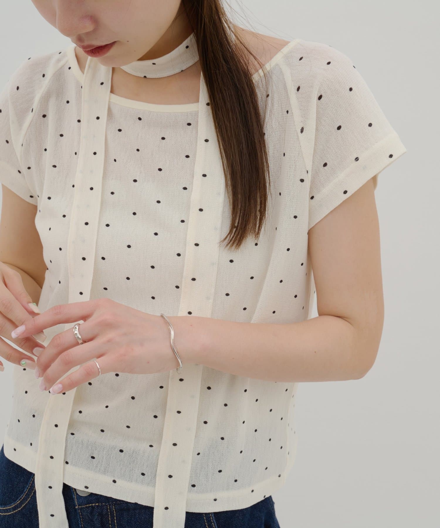 umm. By Discaot 波點Top with choker - Image 19