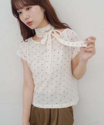 umm. By Discaot 波點Top with choker - Image 6