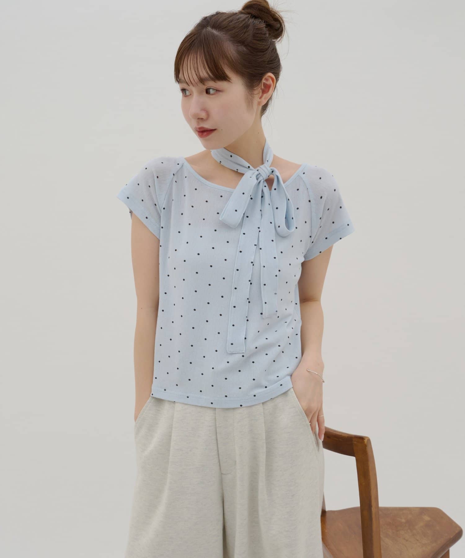 umm. By Discaot 波點Top with choker - Image 25