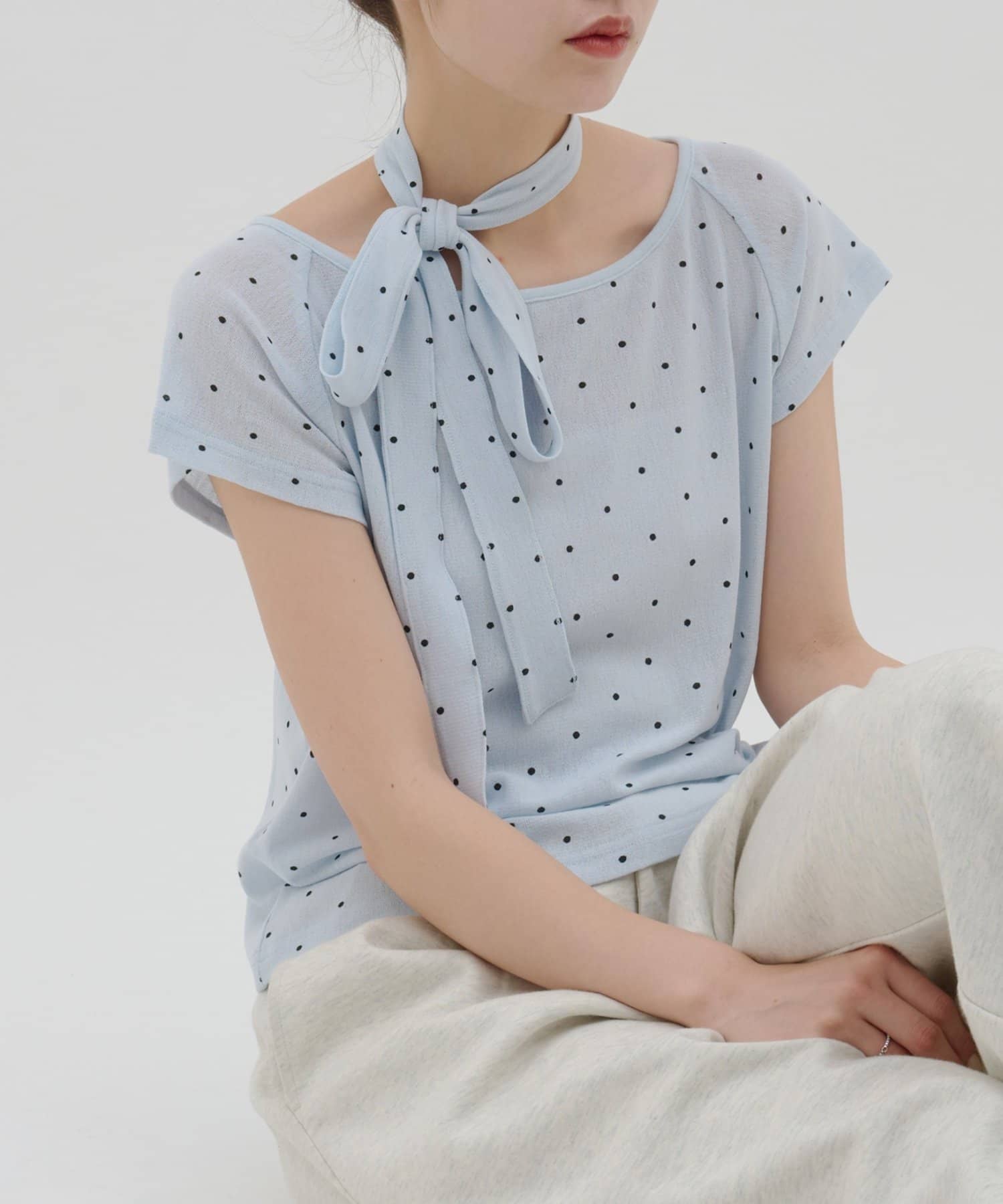 umm. By Discaot 波點Top with choker - Image 27