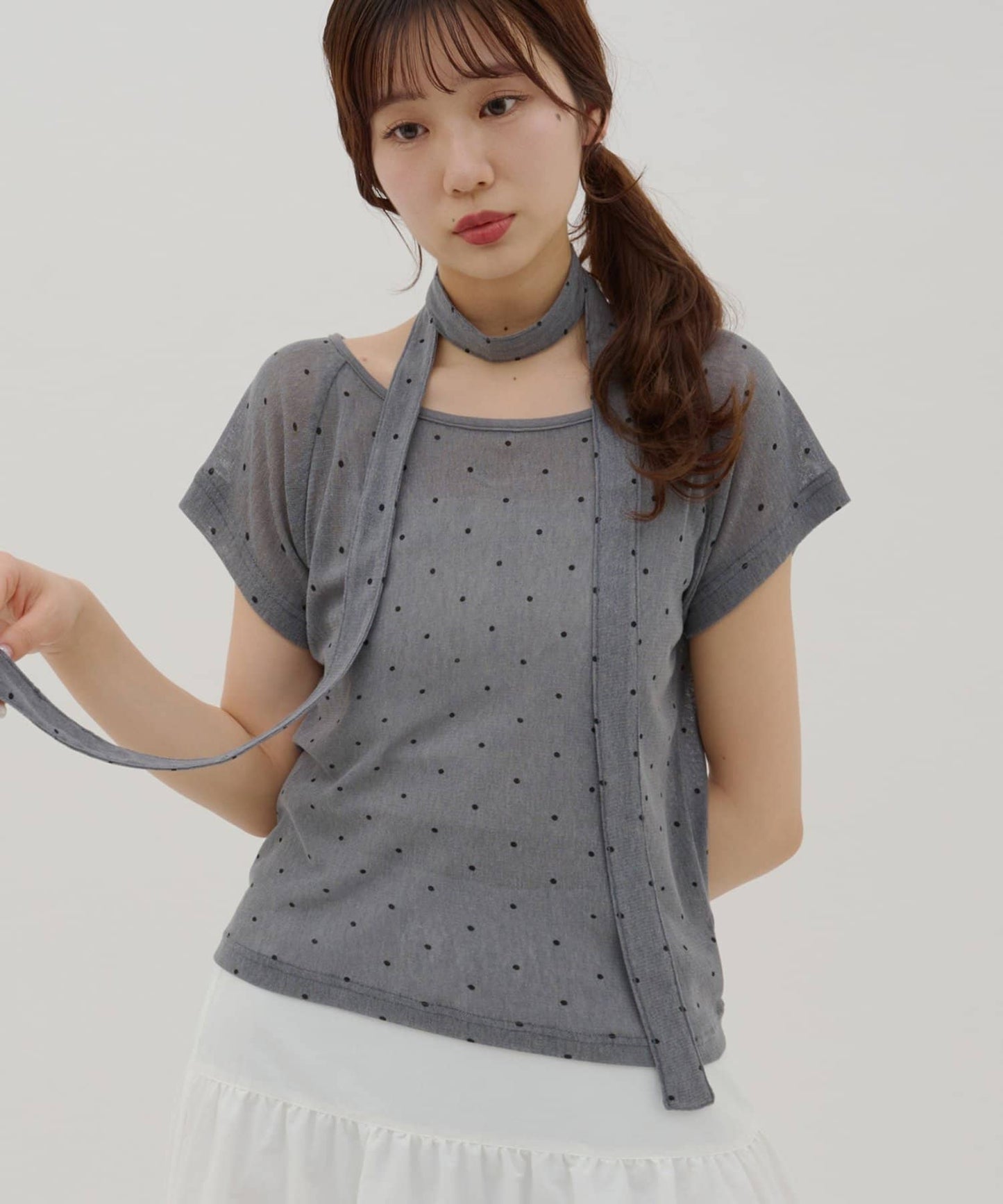 umm. By Discaot 波點Top with choker - Image 4