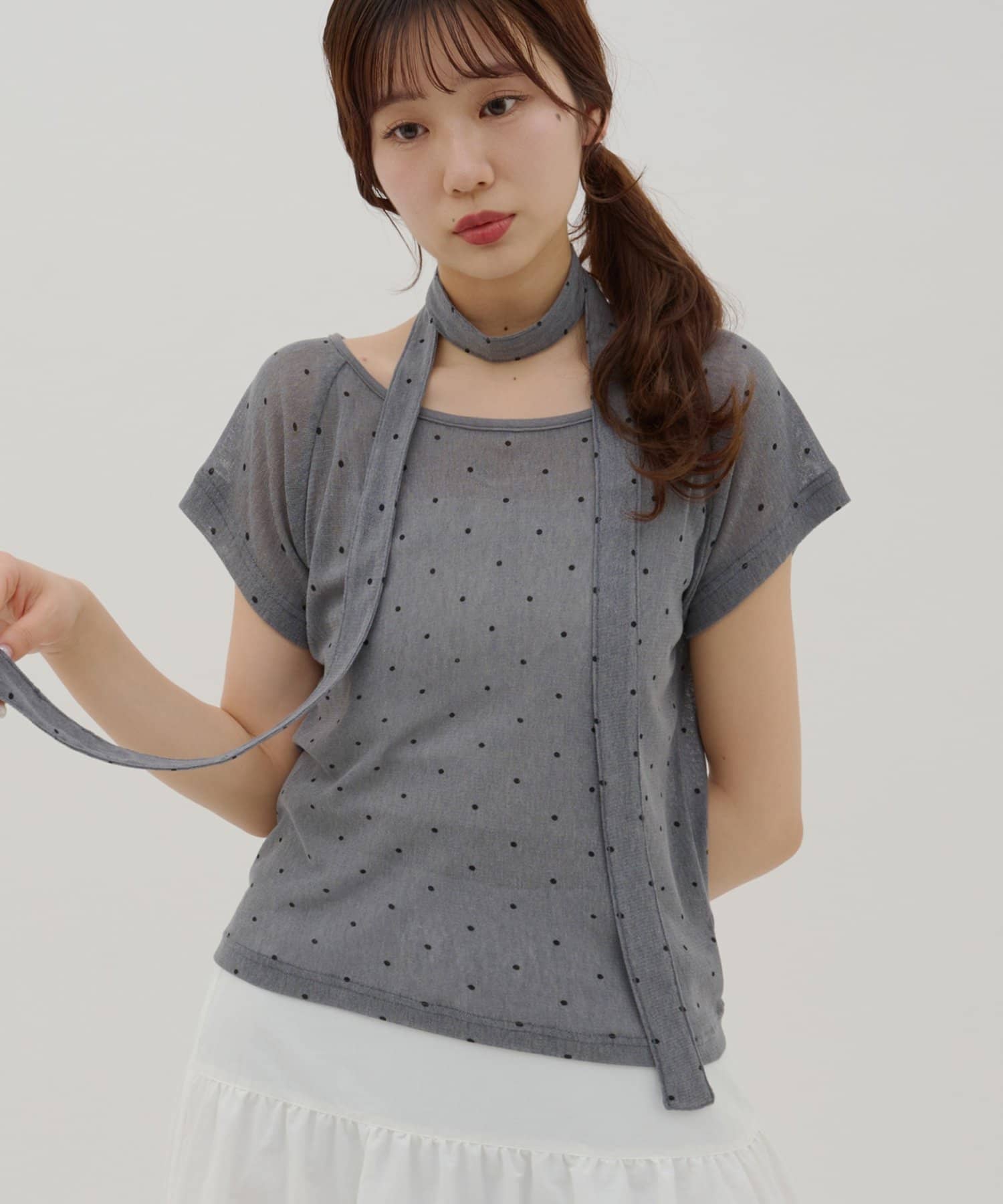 umm. By Discaot 波點Top with choker - Image 4