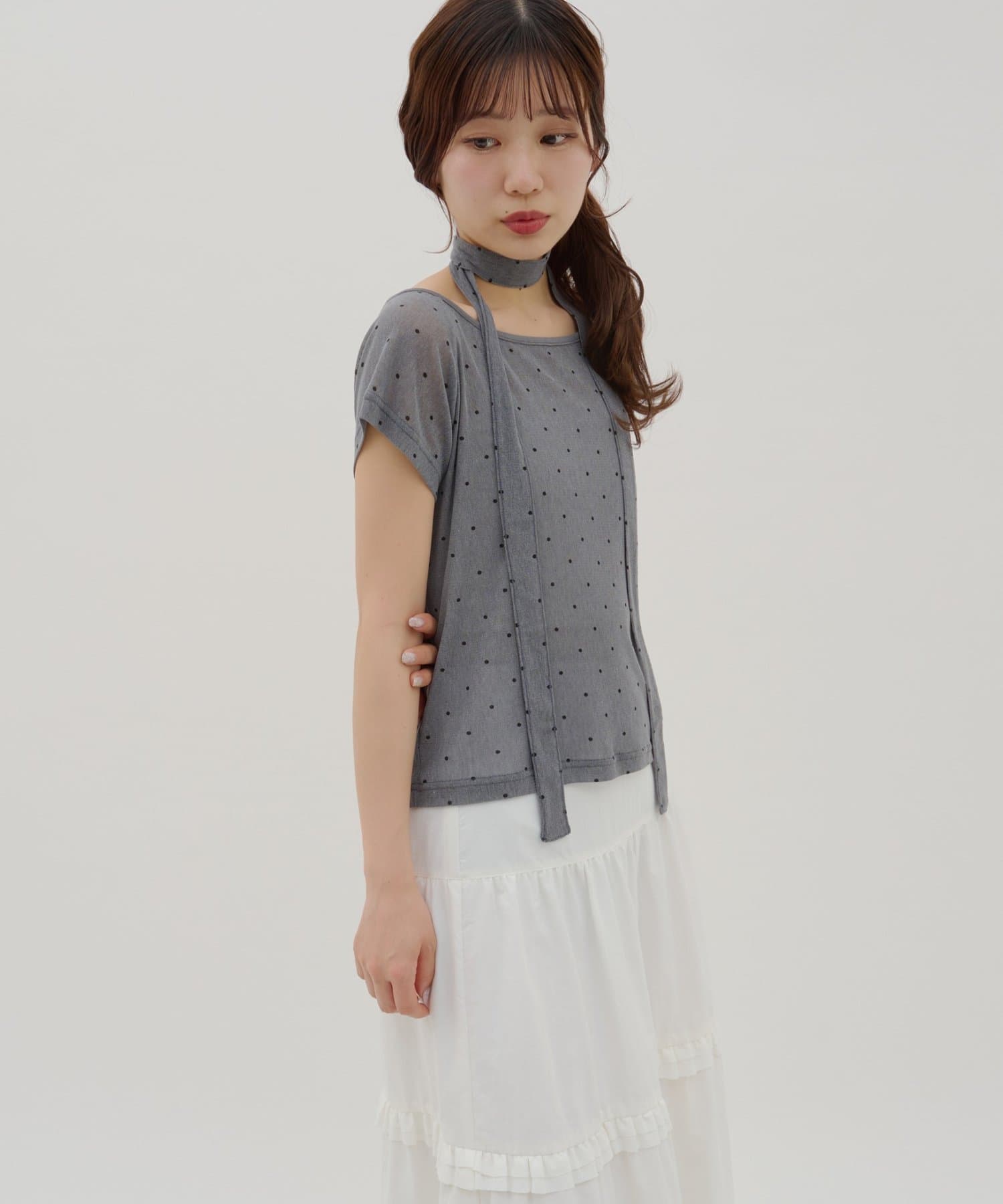 umm. By Discaot 波點Top with choker - Image 32