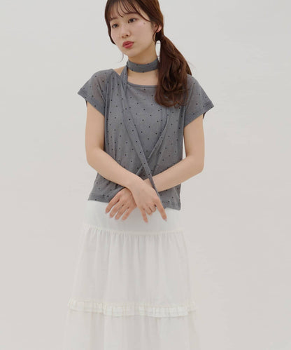 umm. By Discaot 波點Top with choker - Image 33