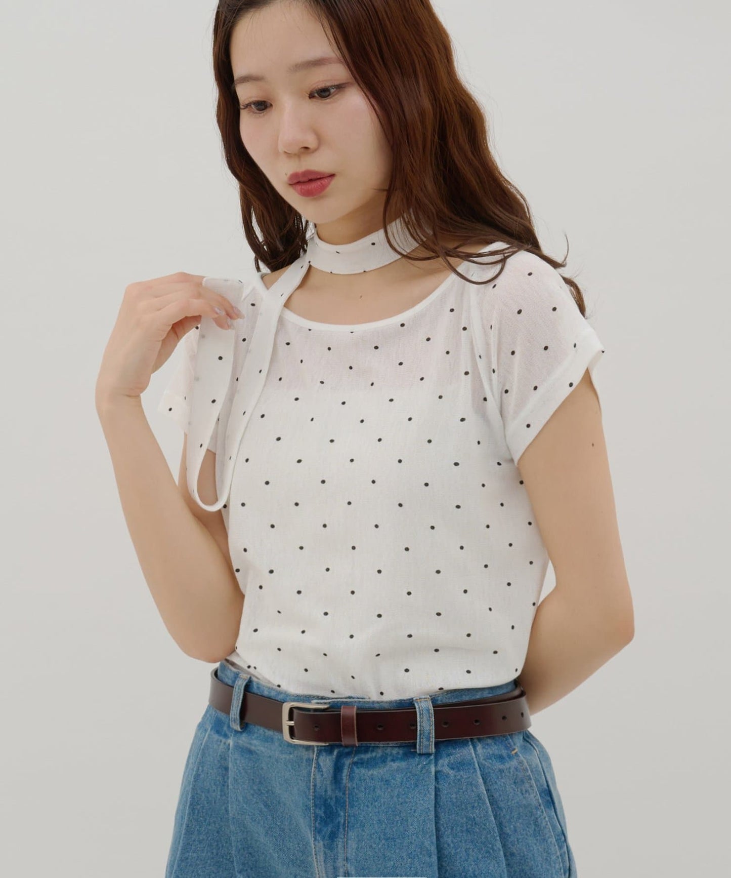 umm. By Discaot 波點Top with choker - Image 1
