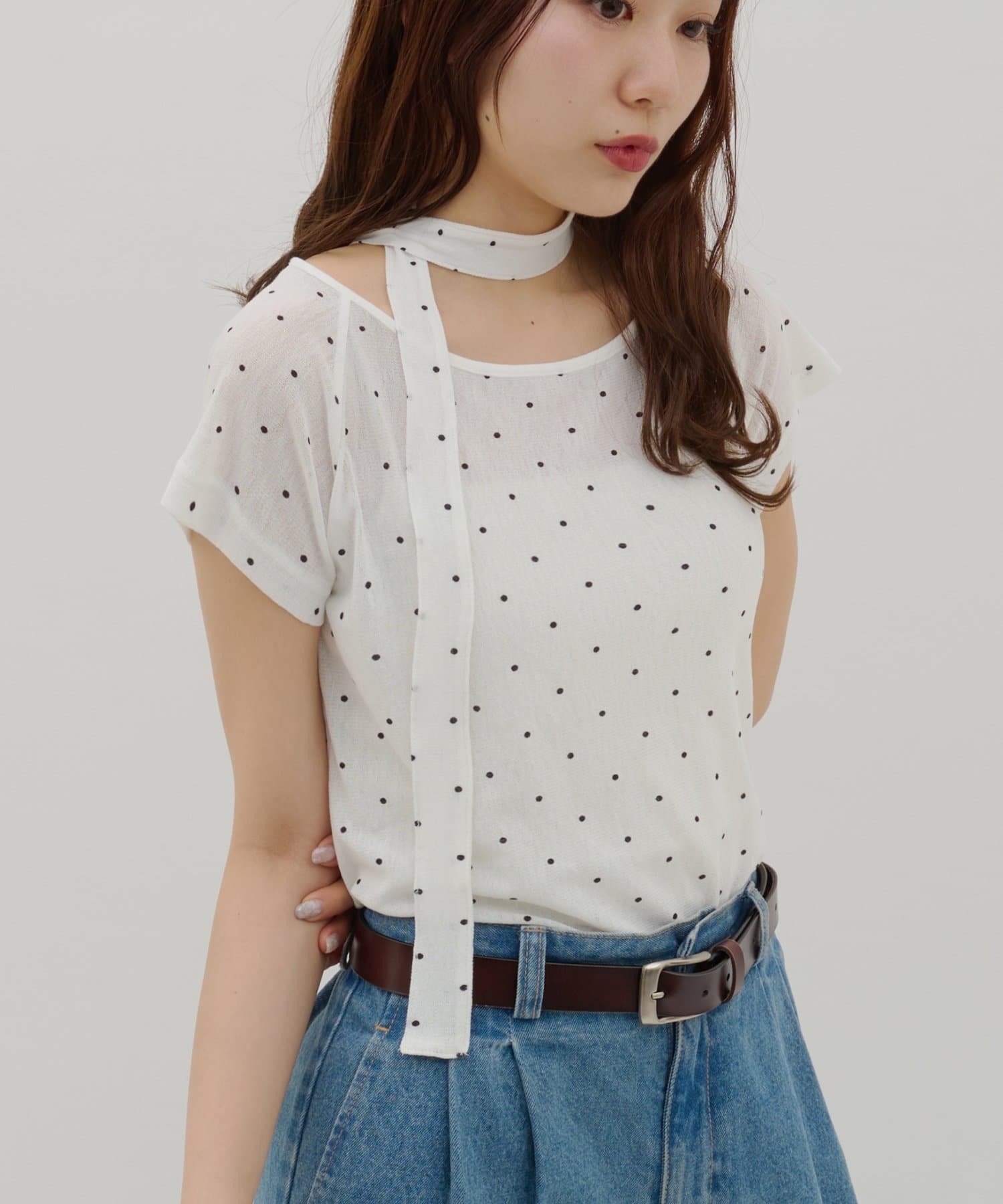 umm. By Discaot 波點Top with choker - Image 40