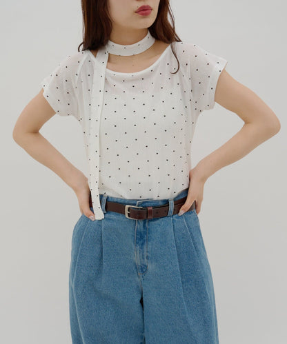 umm. By Discaot 波點Top with choker - Image 42