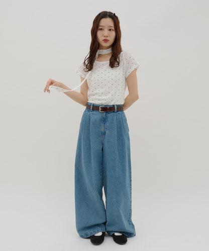 umm. By Discaot 波點Top with choker - Image 44